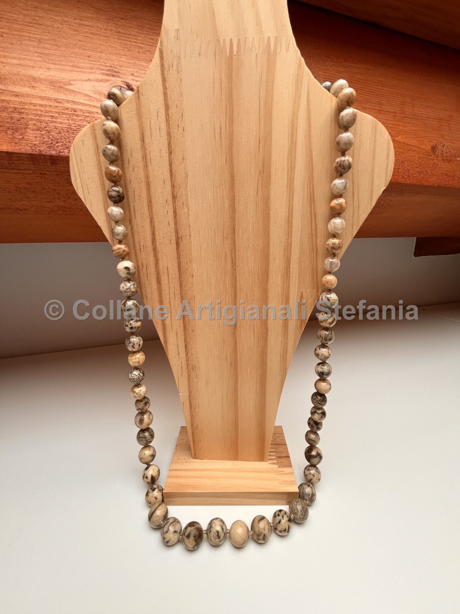 Collana con pietre dure di Zebradorite