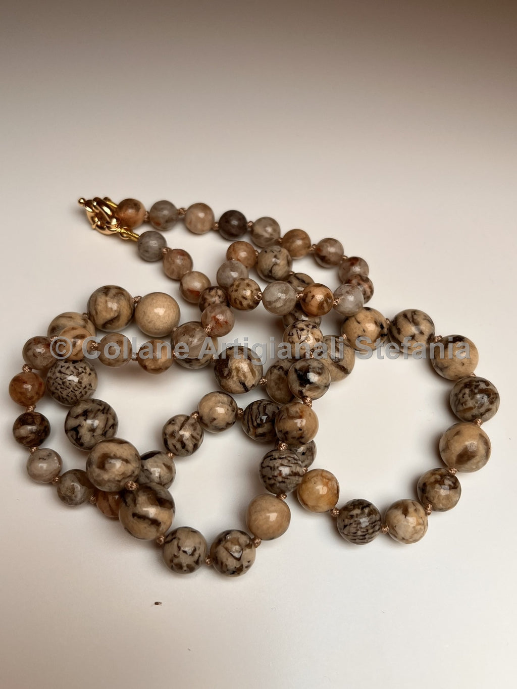 Collana con pietre dure di Zebradorite