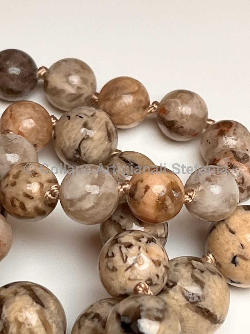 Collana con pietre dure di Zebradorite