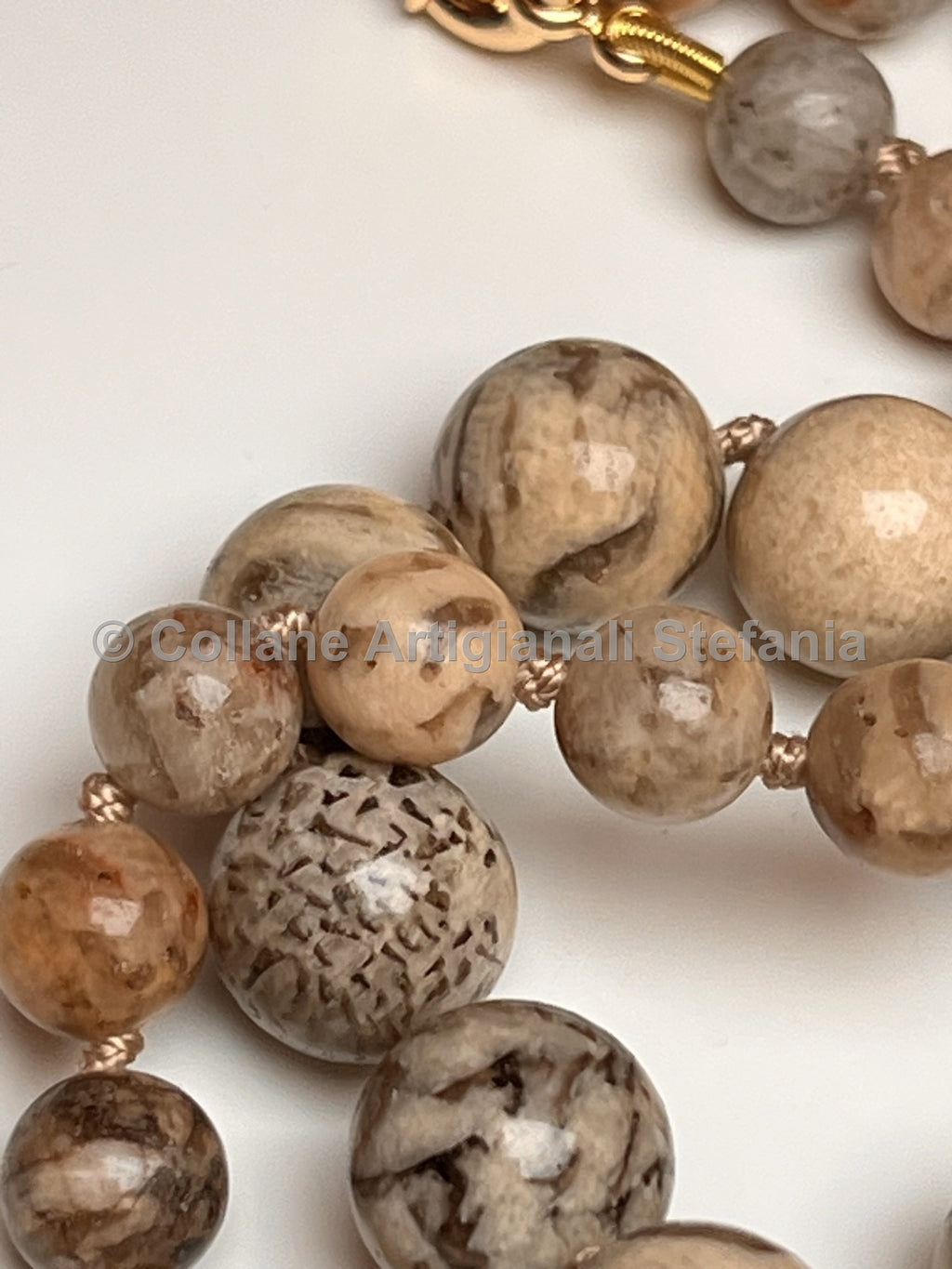 Collana con pietre dure di Zebradorite