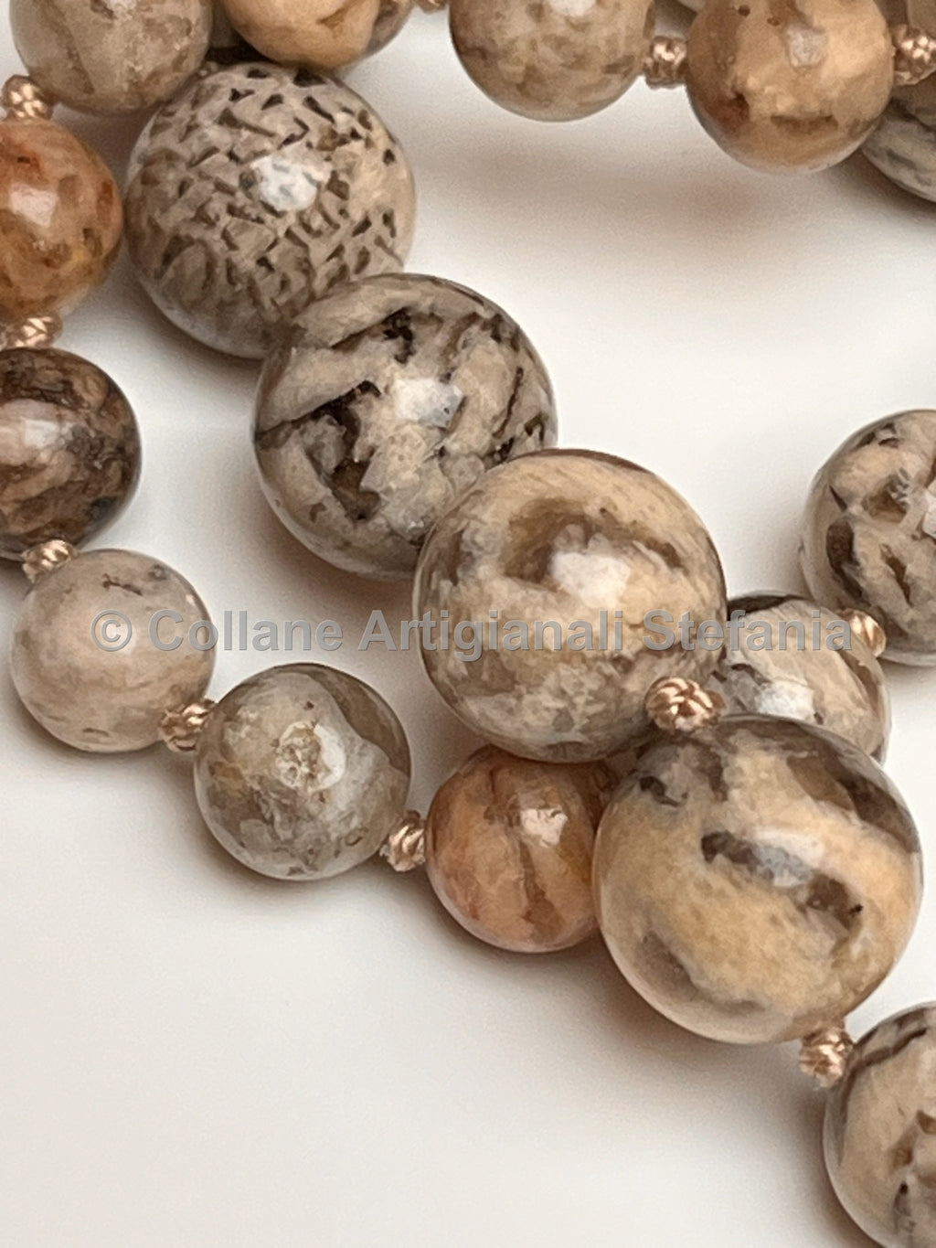 Collana con pietre dure di Zebradorite
