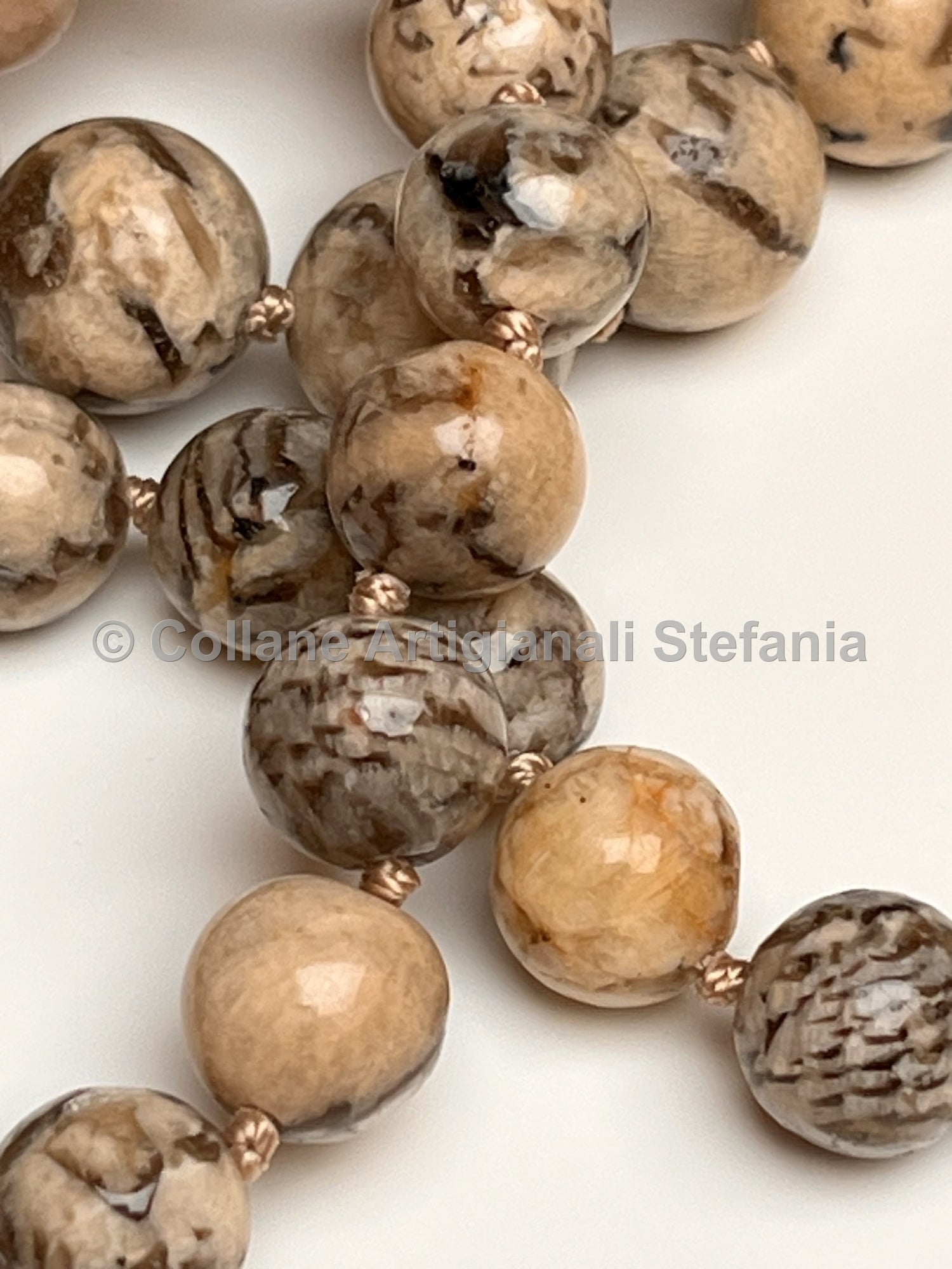 Collana con pietre dure di Zebradorite