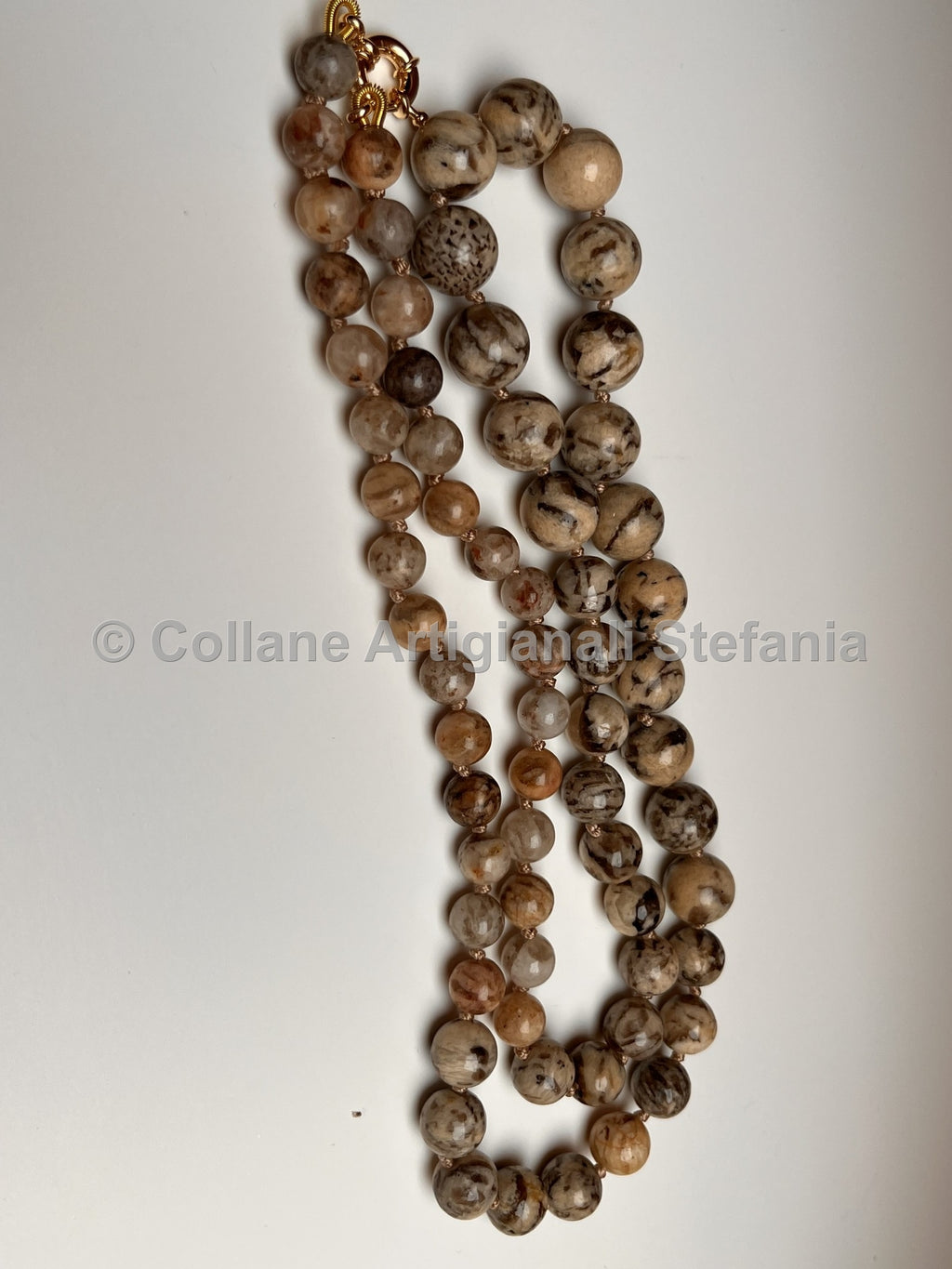 Collana con pietre dure di Zebradorite