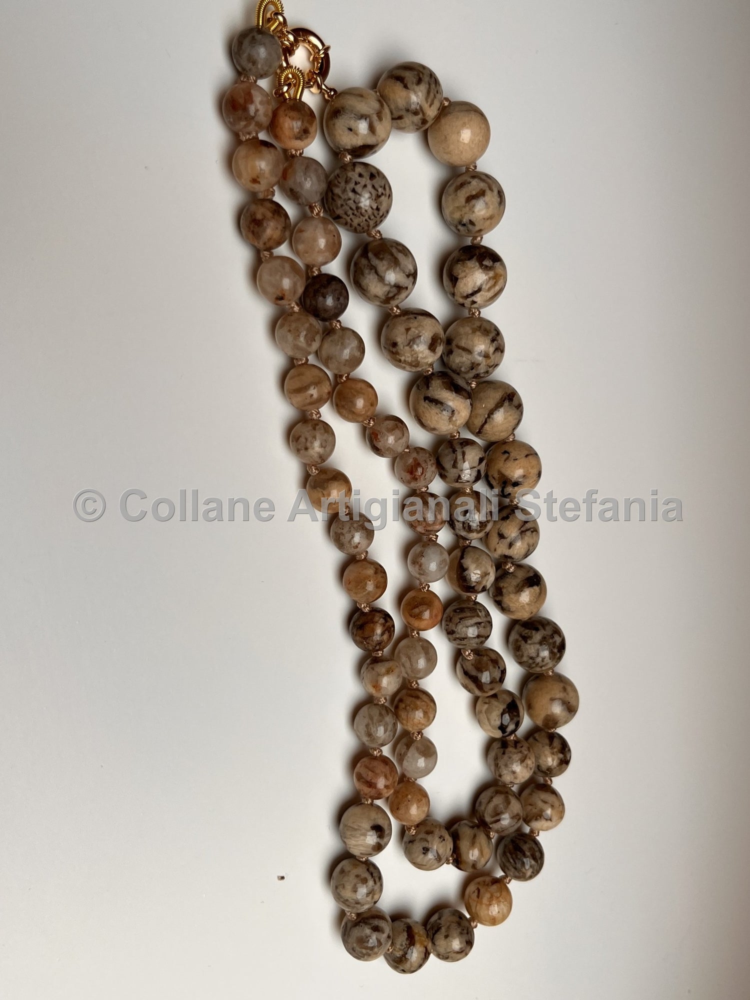 Collana con pietre dure di Zebradorite