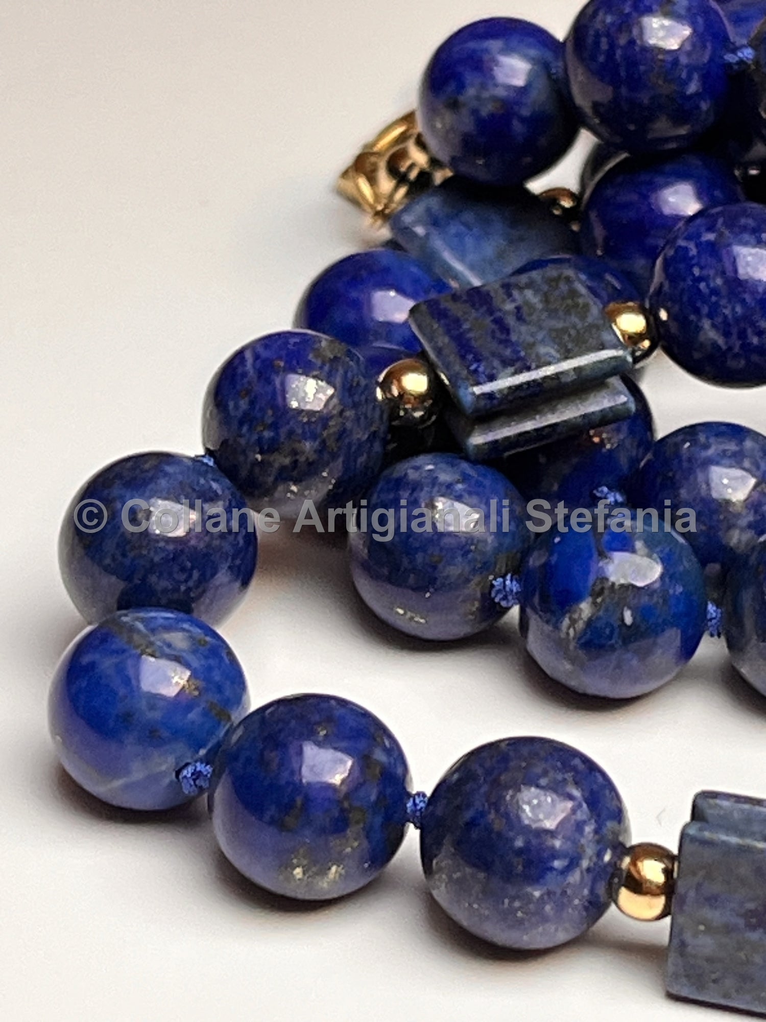 Collana con pietre dure di Lapislazzuli di ottima qualità
