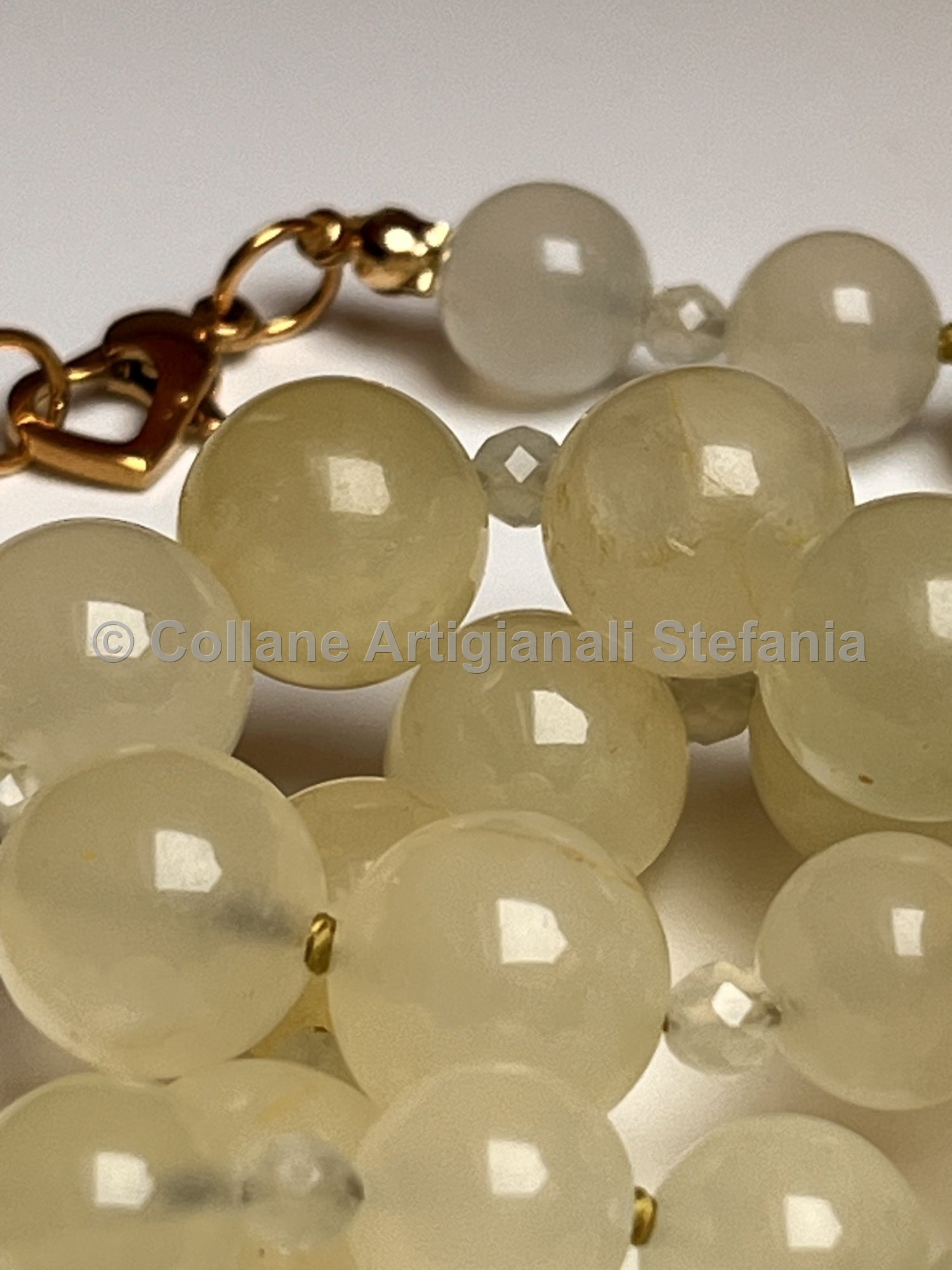 Collana con pietre dure di New Jade