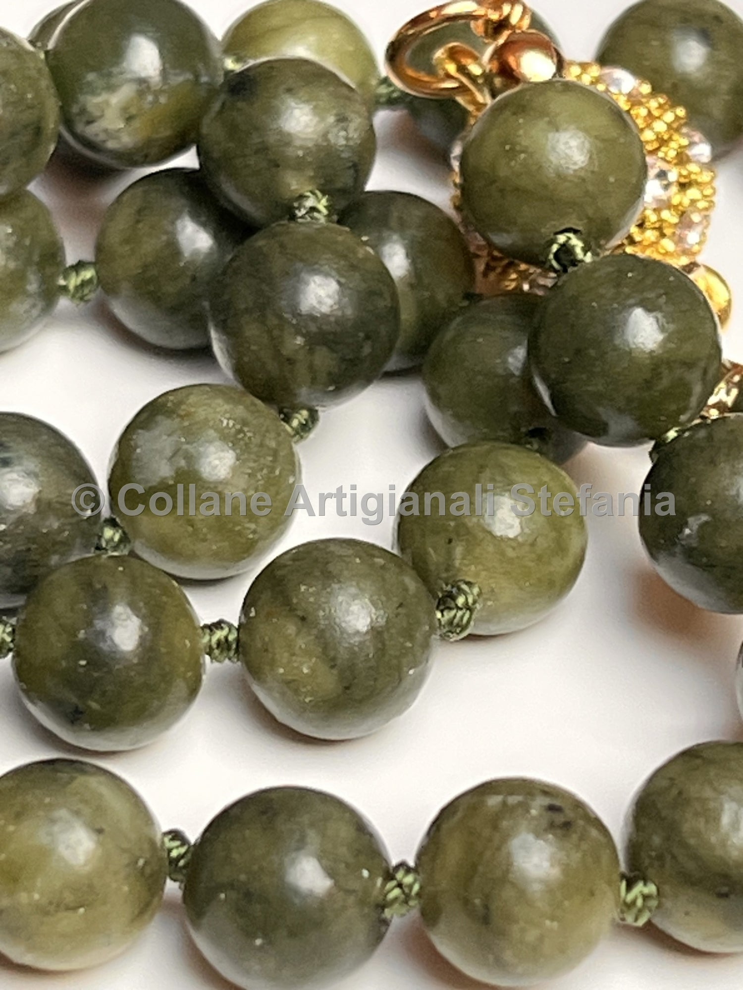 Collana con pietre dure di Giada
