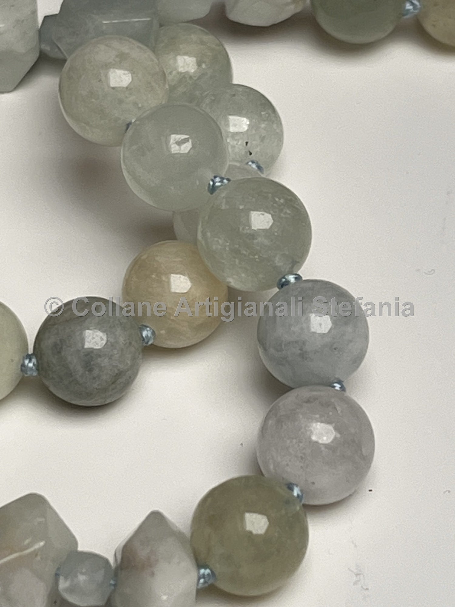 Collana con pietre dure di Acquamarina di ottima qualità