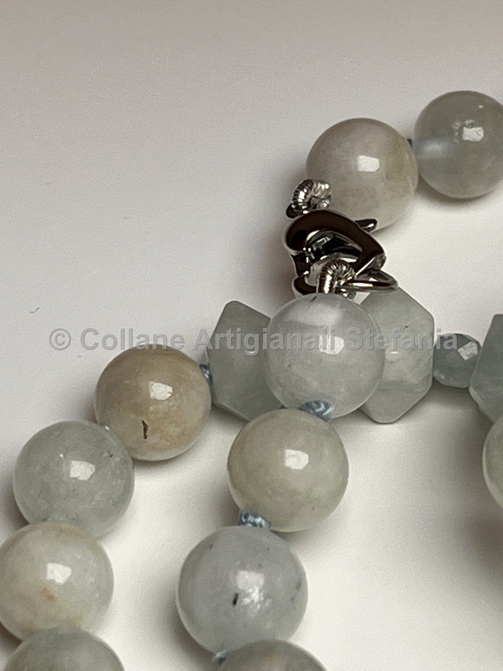 Collana con pietre dure di Acquamarina di ottima qualità