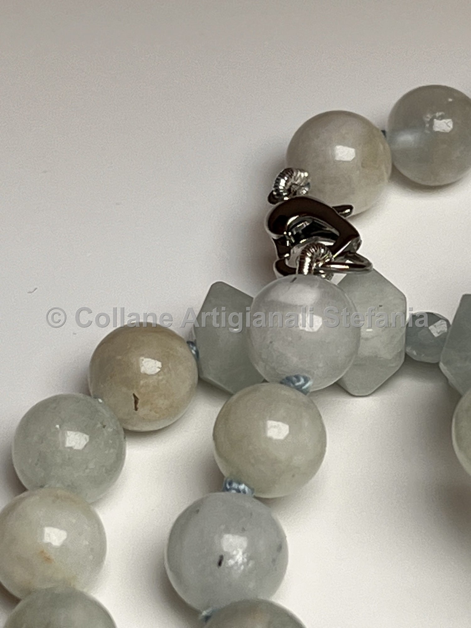 Collana con pietre dure di Acquamarina di ottima qualità