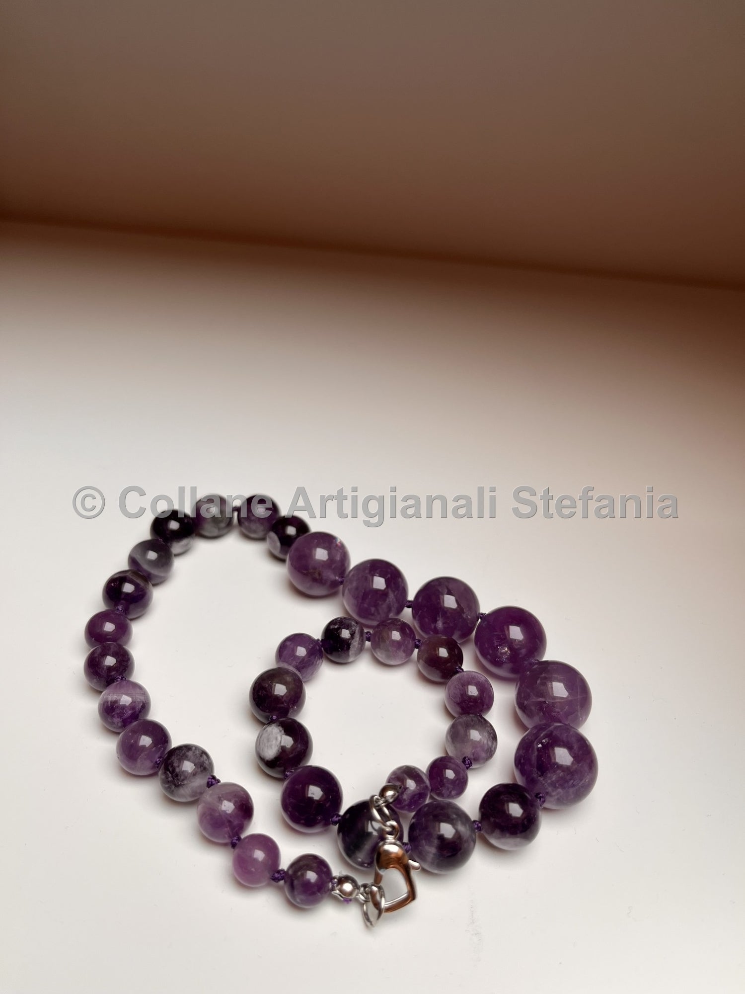 Collana con pietre dure di Ametista di alta qualità
