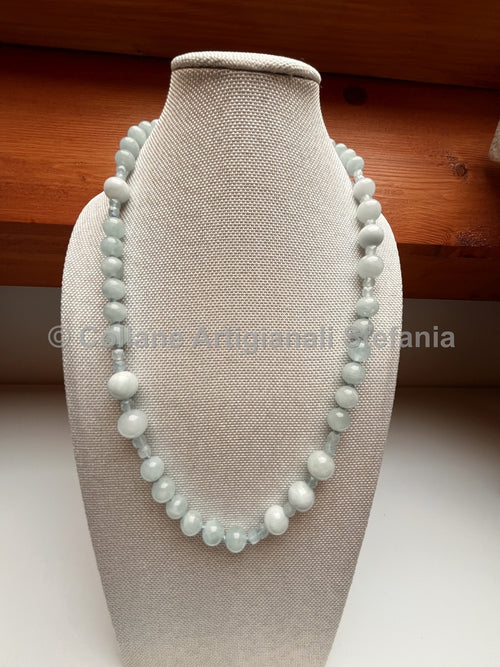 Collana con pietre dure di Acquamarina di eccellente qualità