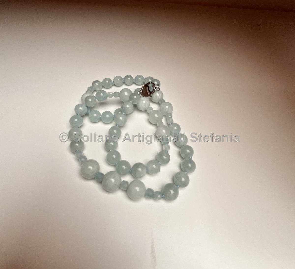 Collana con pietre dure di Acquamarina di eccellente qualità