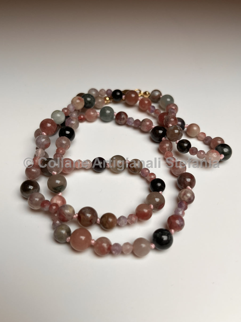 Collana con pietre dure di Tormalina di eccellente qualità