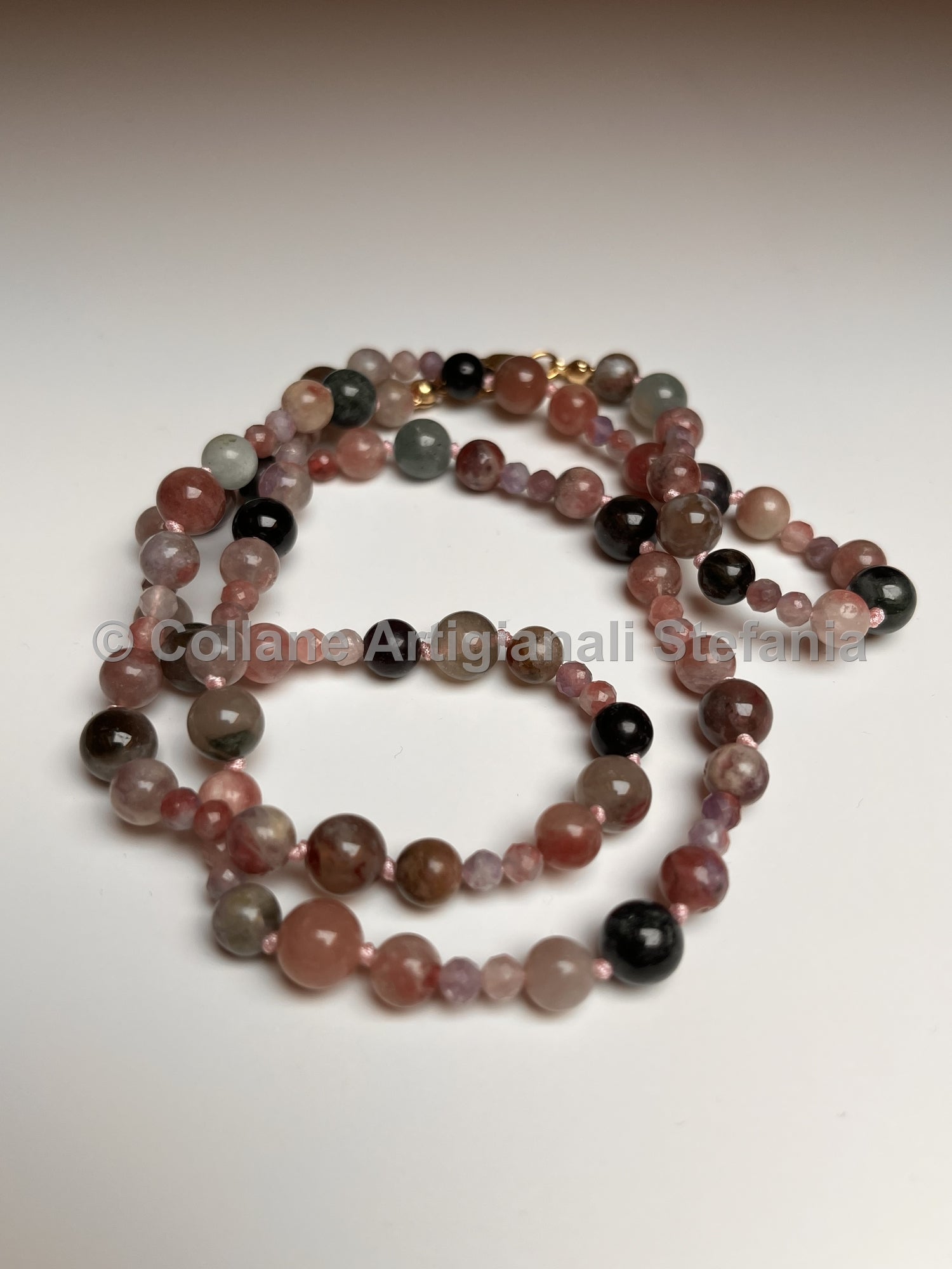 Collana con pietre dure di Tormalina di eccellente qualità
