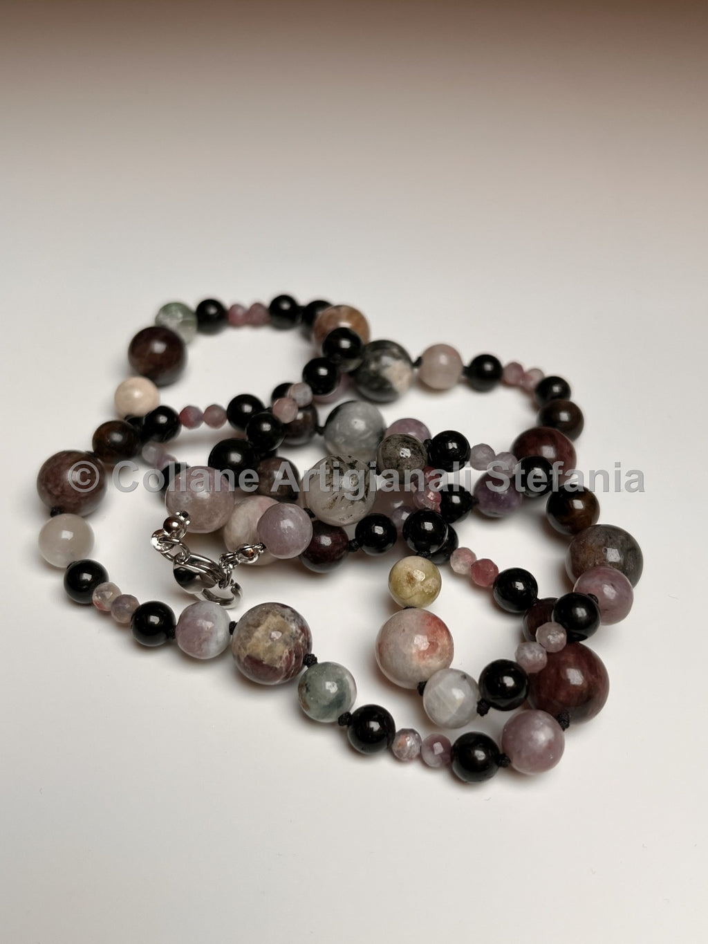 Collana con pietre dure di Tormalina di alta qualita