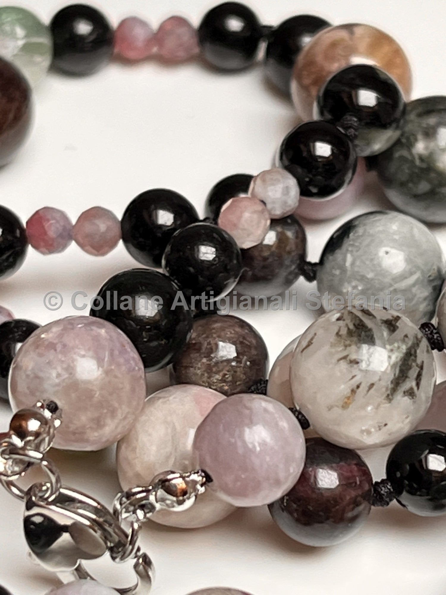 Collana con pietre dure di Tormalina di alta qualita