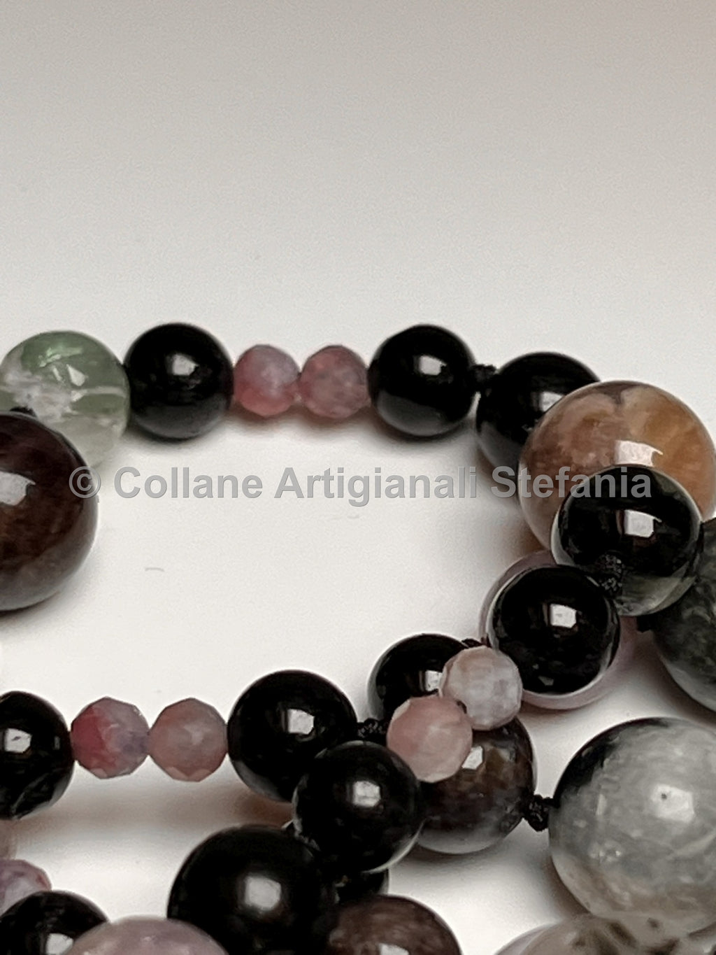 Collana con pietre dure di Tormalina di alta qualita