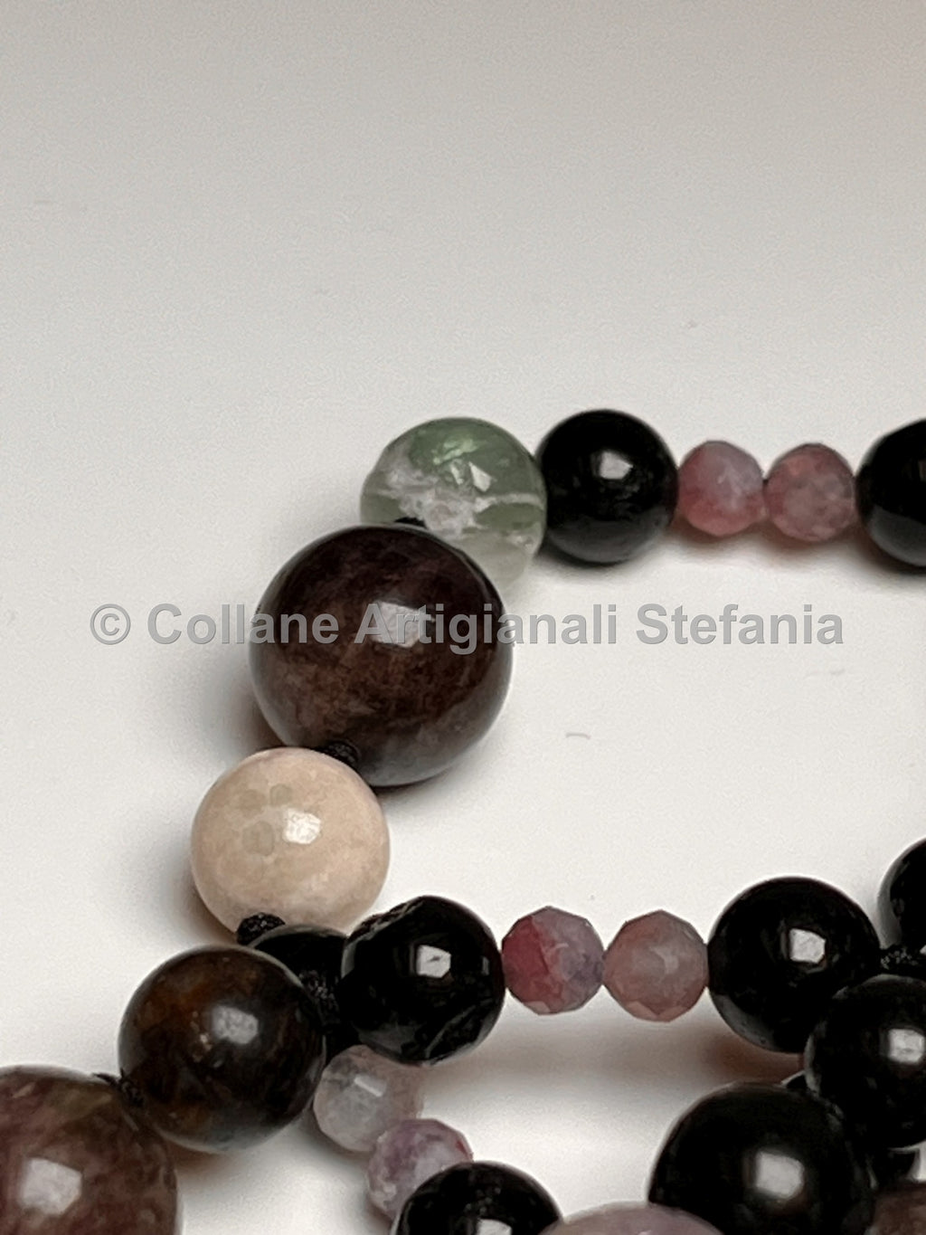 Collana con pietre dure di Tormalina di alta qualita