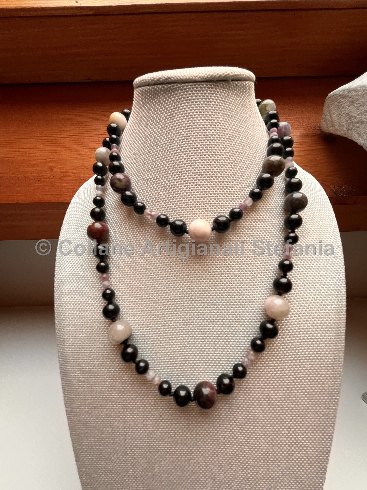 Collana con pietre dure di Tormalina di alta qualita