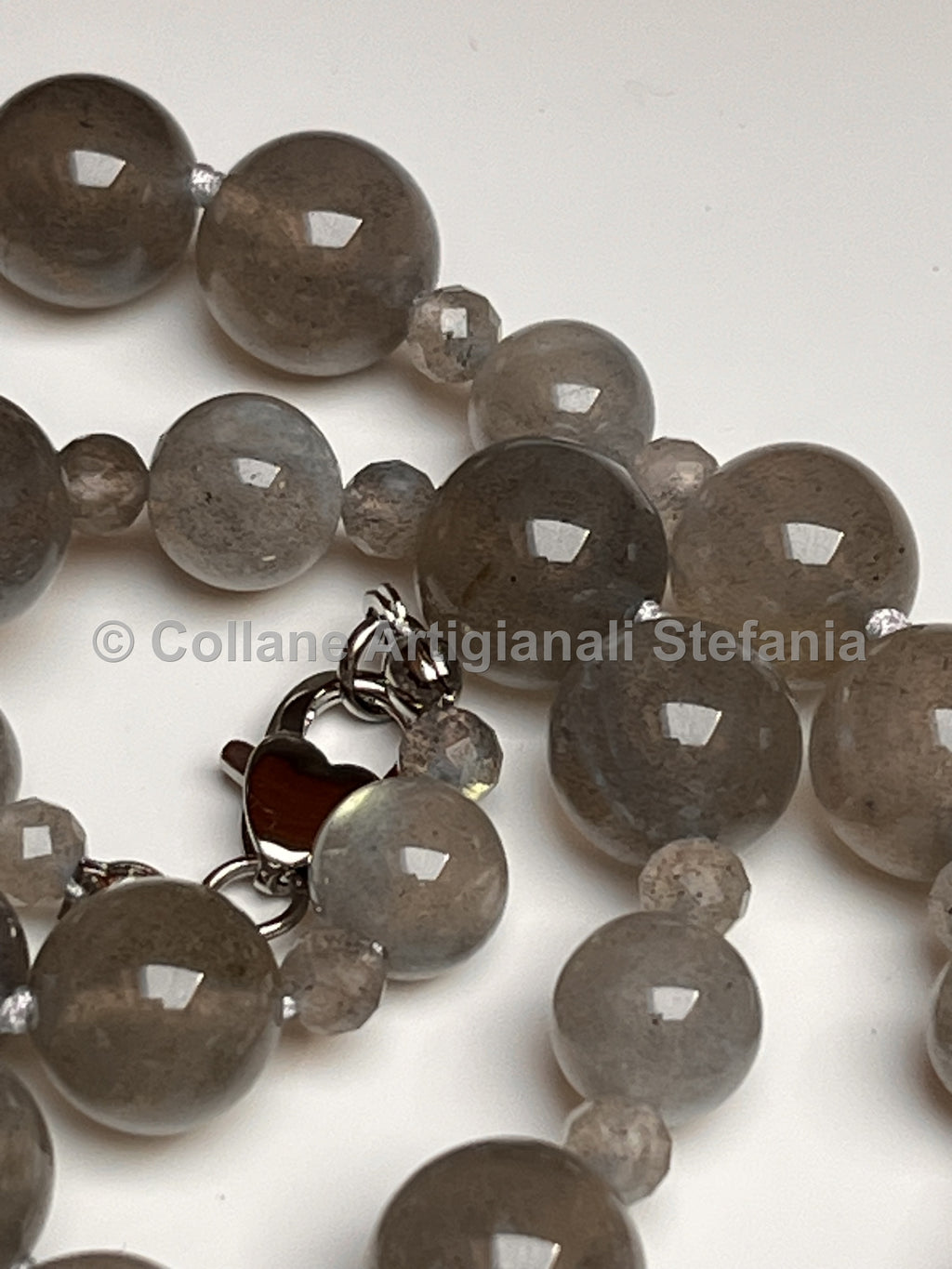 Collana con pietre dure di Labradorite di eccellente qualità