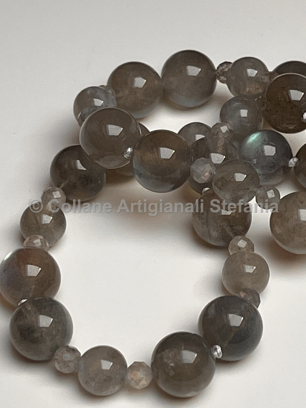 Collana con pietre dure di Labradorite di eccellente qualità