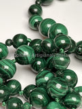 Collana con pietre dure di Malachite di eccellente qualità