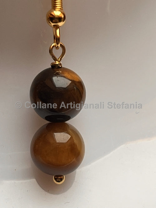 Collana con pietre dure di alta qualità di Occhio di Tigre.