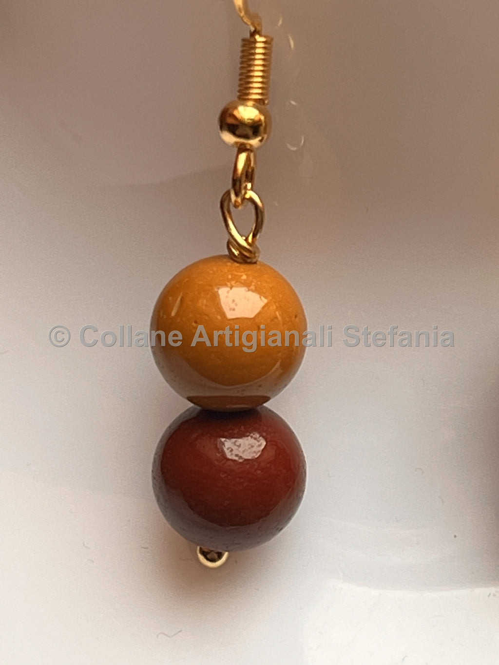 Orecchini con pietre dure di Mookaite