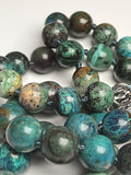 Collana con pietre dure di Crisocolla di alta qualità