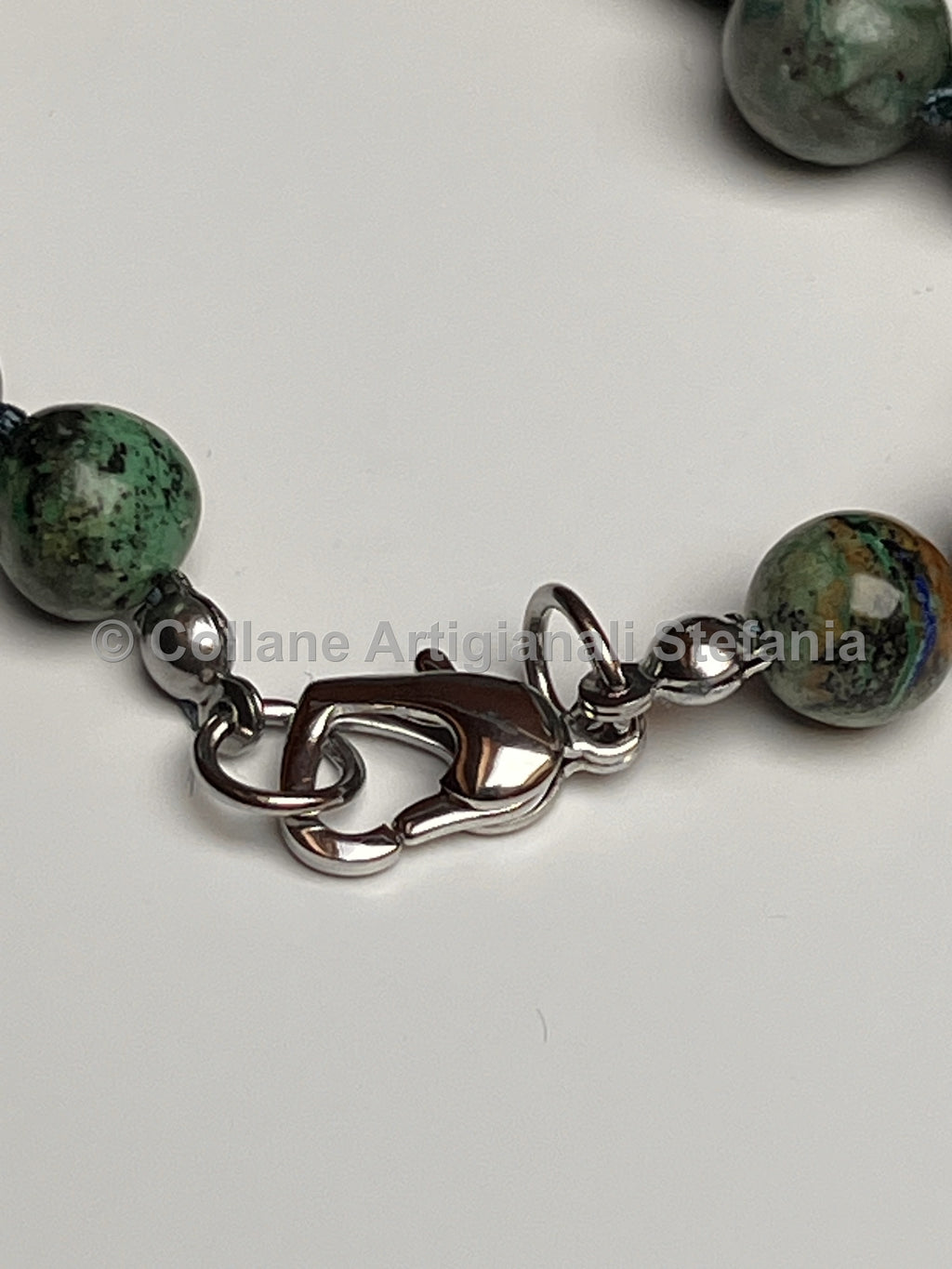 Collana con pietre dure di Crisocolla di alta qualità