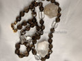 Collana con pietre dure di alta qualità di Quarzo Fumé