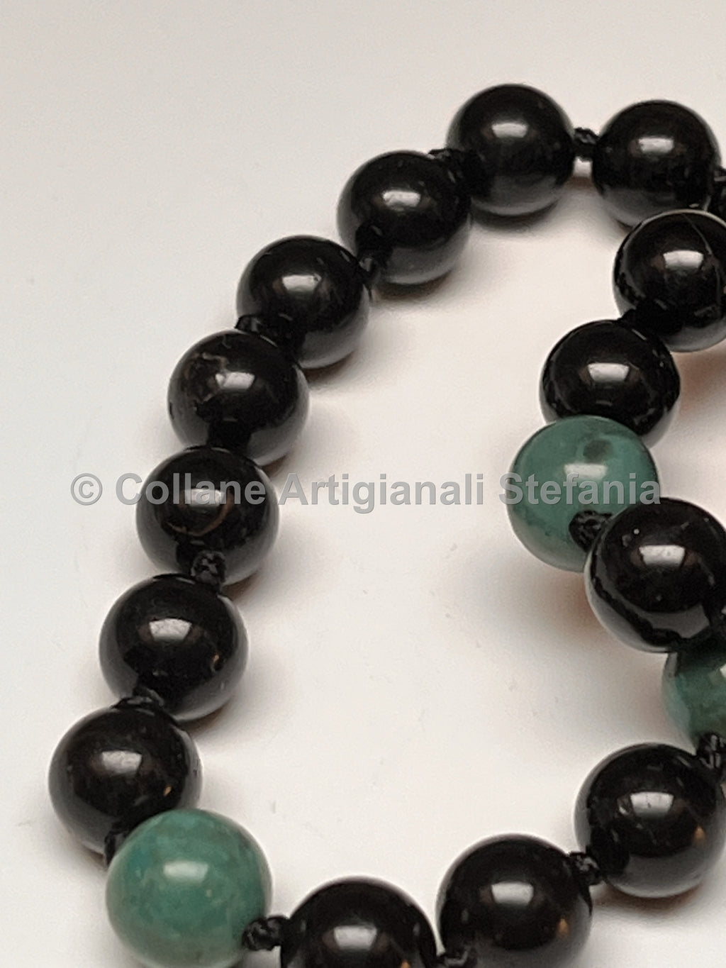 Collana con pietre dure di Tormalina e Turchese naturale