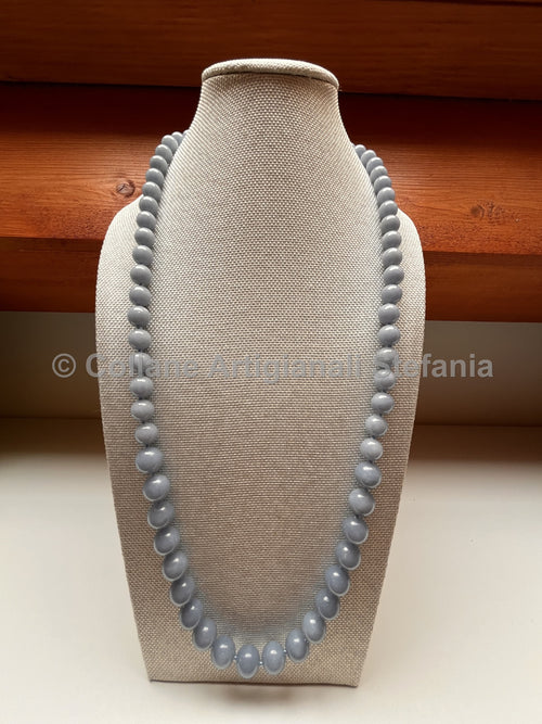 Collana con pietre dure di alta qualità di Angelite