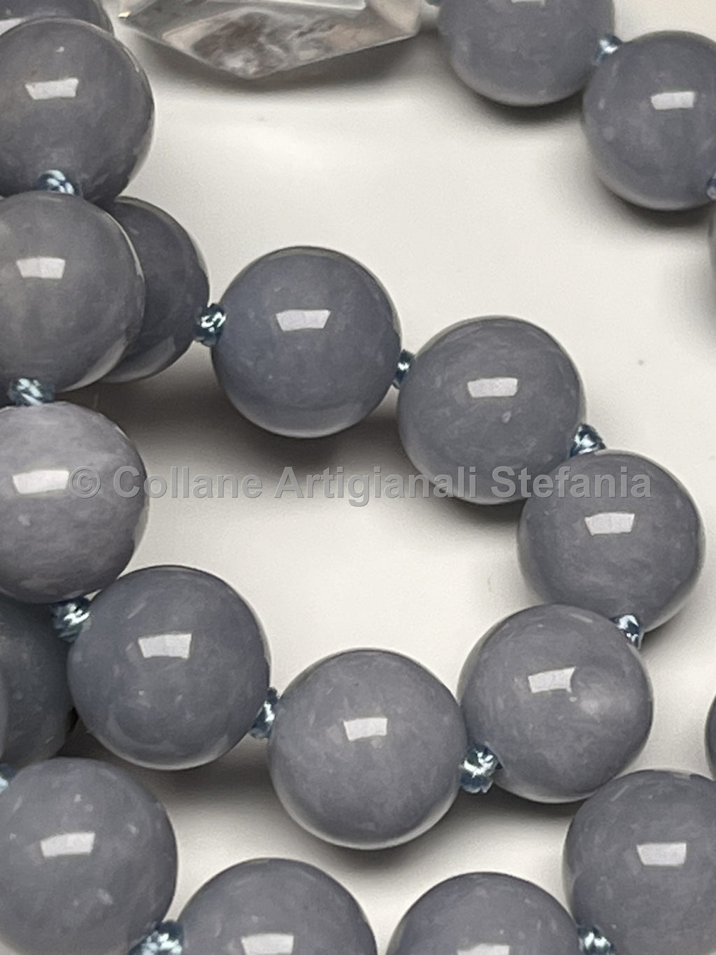 Collana con pietre dure di alta qualità di Angelite