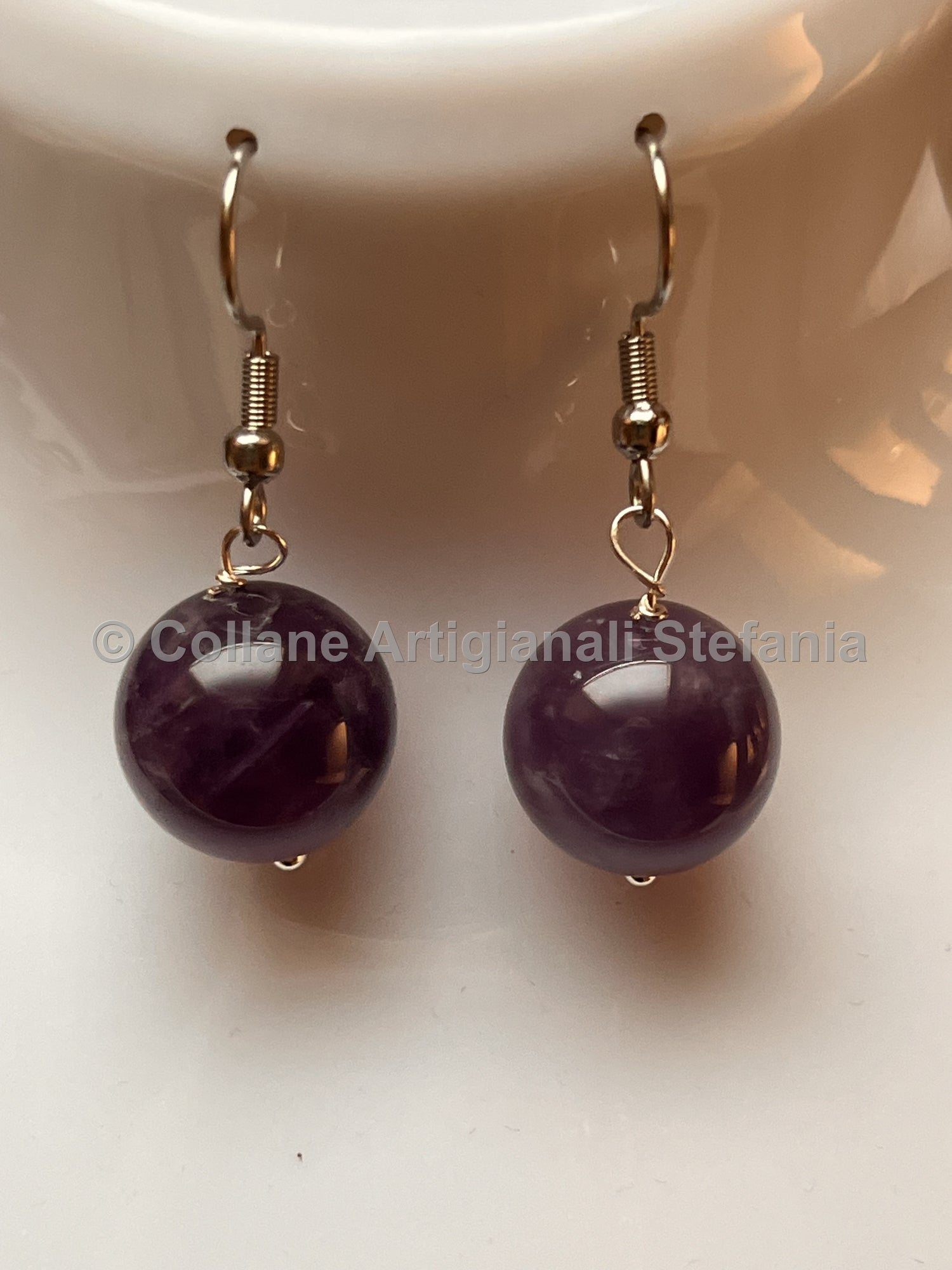 Collana con pietre dure di eccellente qualità di Ametista