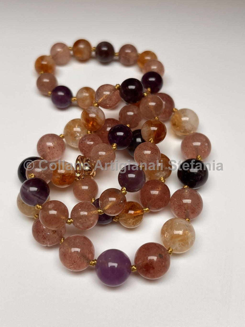 Collana con pietre dure di alta qualità di Super Seven