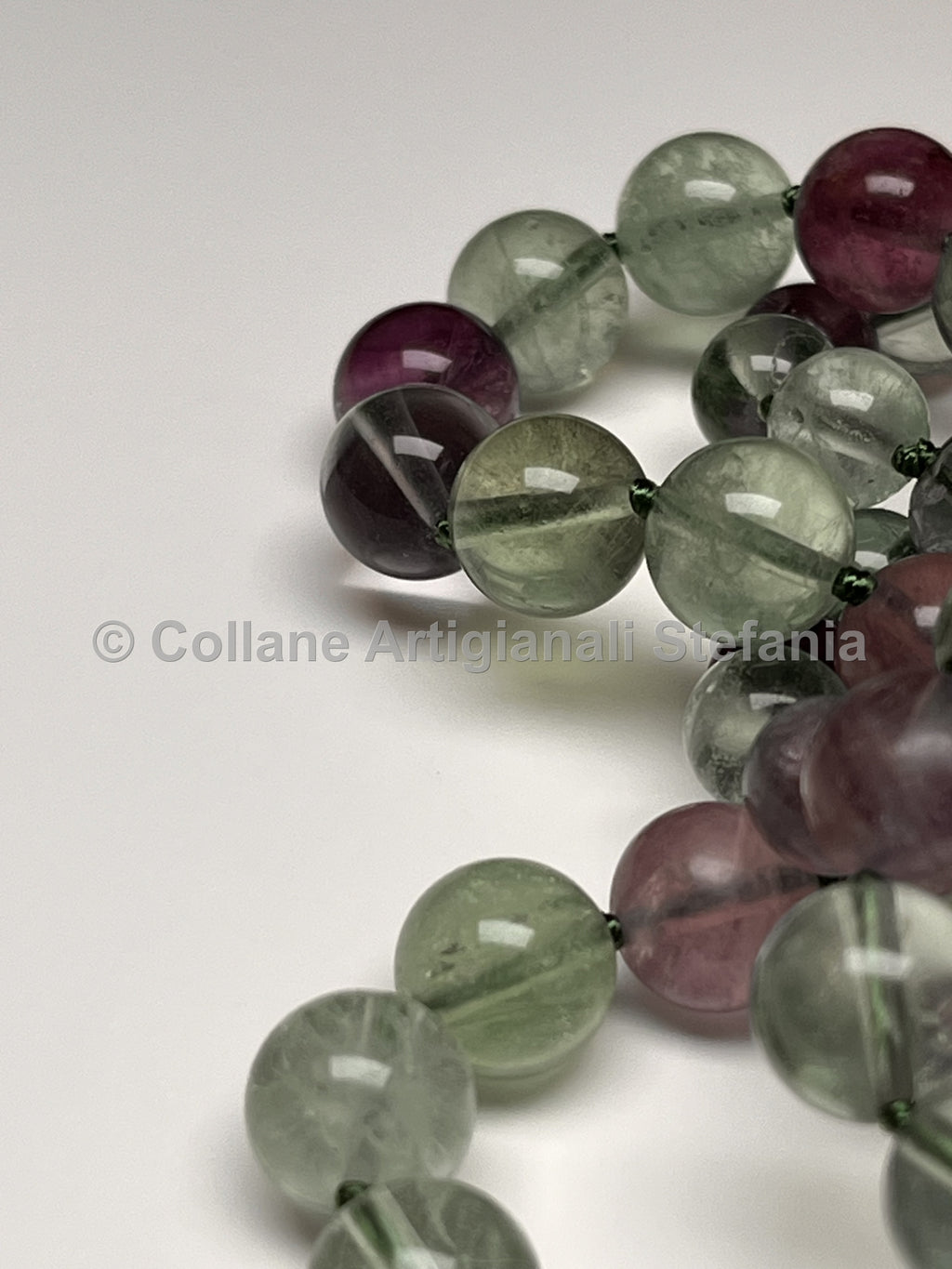 Collana con pietre dure di Fluorite naturale