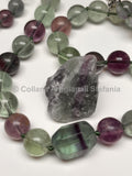 Collana con pietre dure di Fluorite naturale