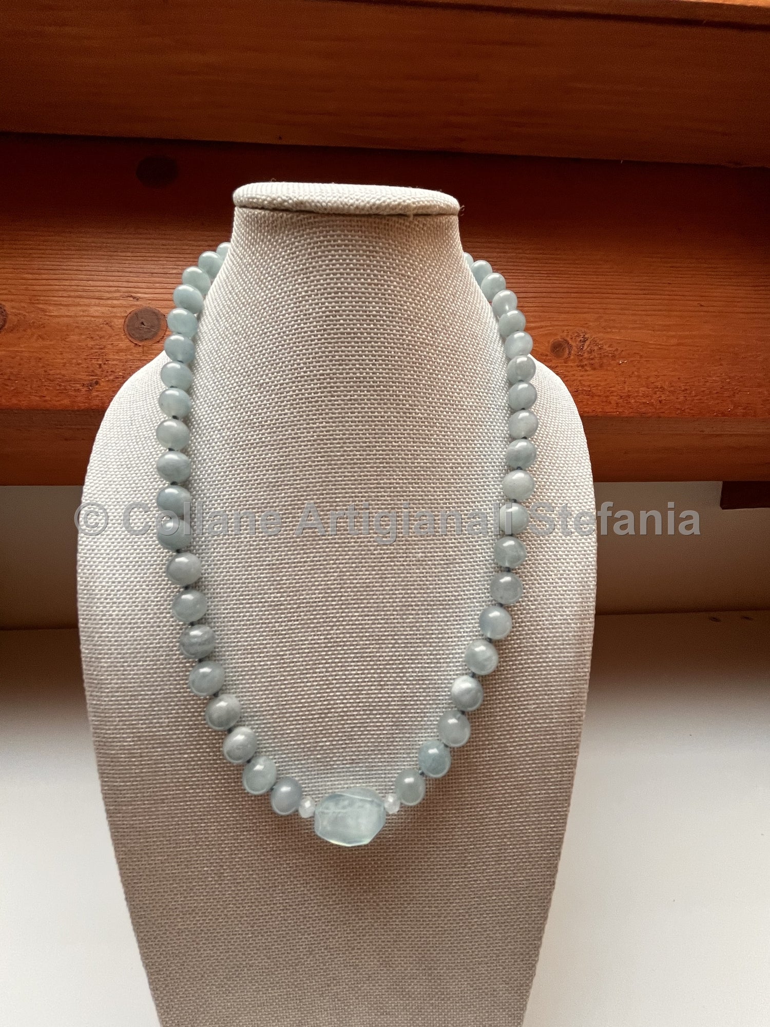 Collana con pietre dure di Acquamarina di eccellente qualità
