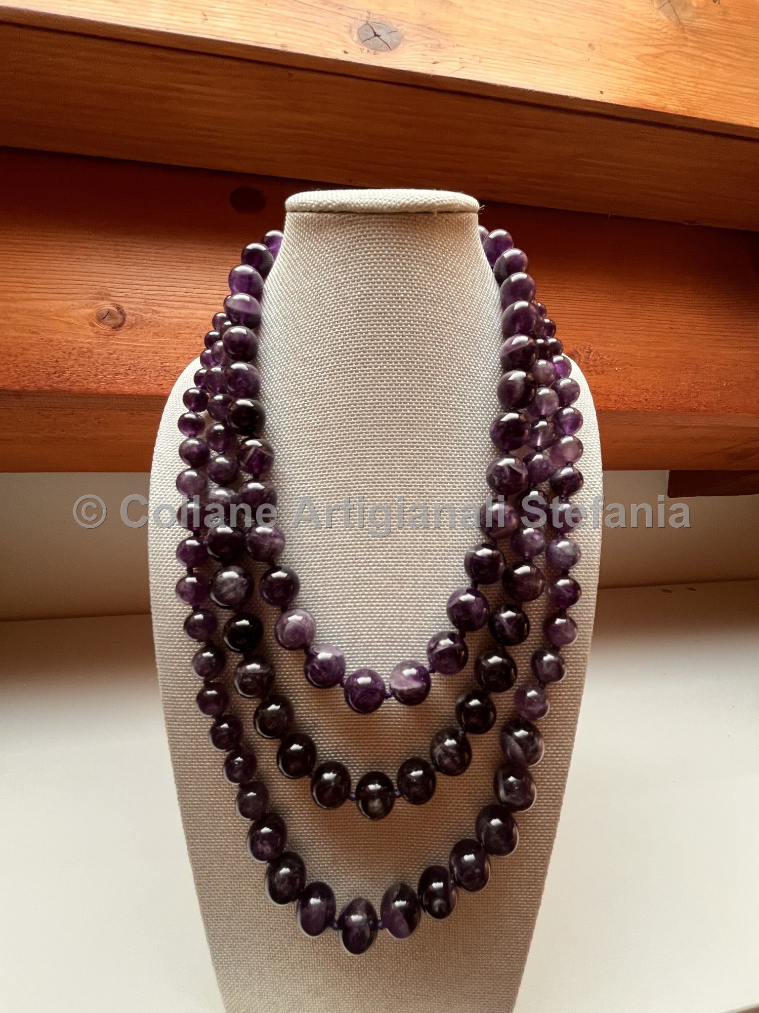 Collana con pietre dure di Ametista di ottima qualità.