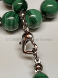Collana con pietre dure di Malachite di ottima qualità.