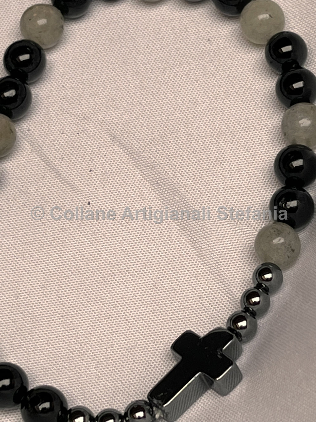Braccialetto elastico con pietre dure