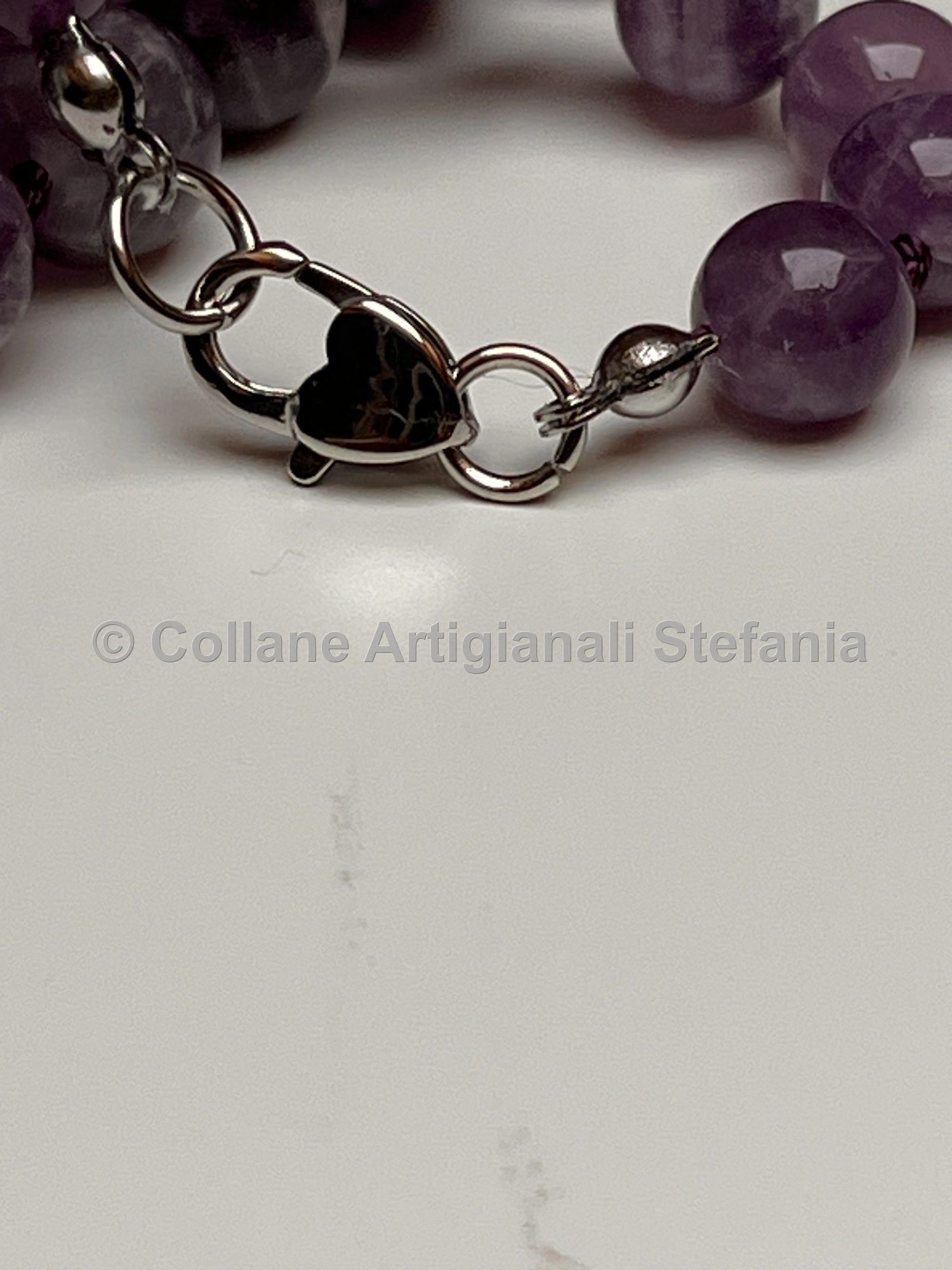 Collana con pietre dure di Ametista Chevron