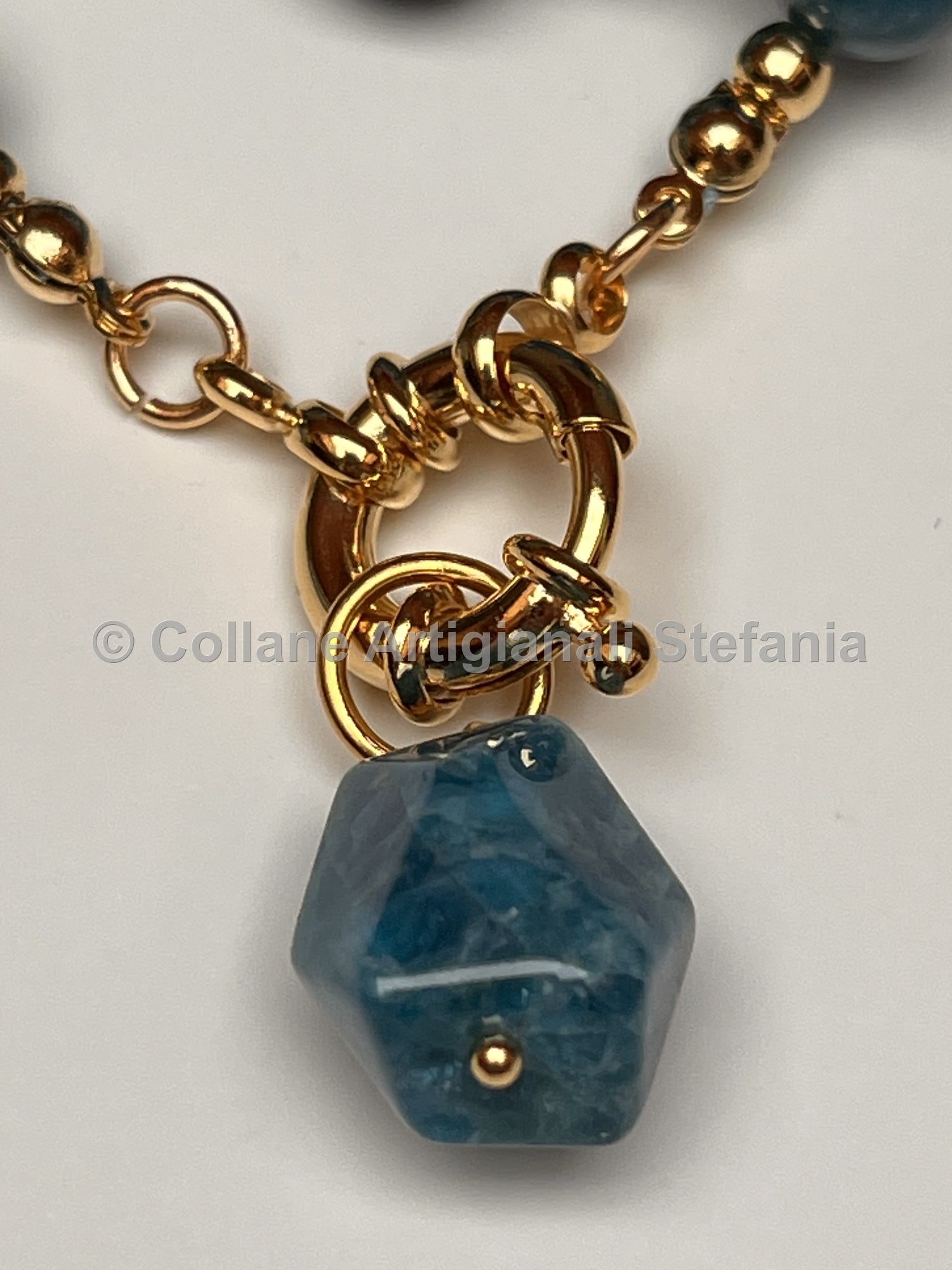 Collana con pietre dure di Apatite di alta qualità