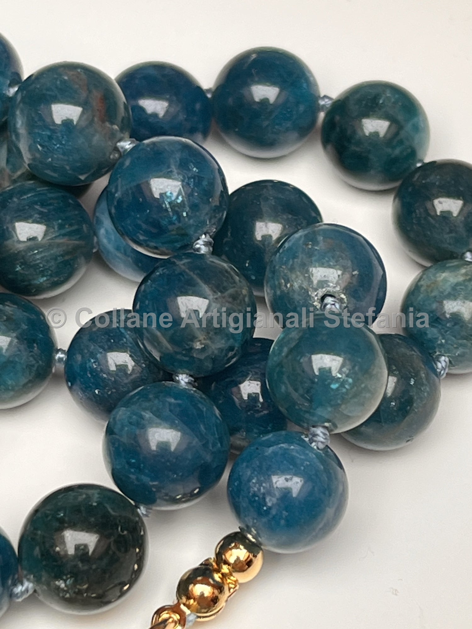 Collana con pietre dure di Apatite di alta qualità