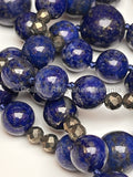 Collana con pietre dure di alta qualità di Lapislazzuli.