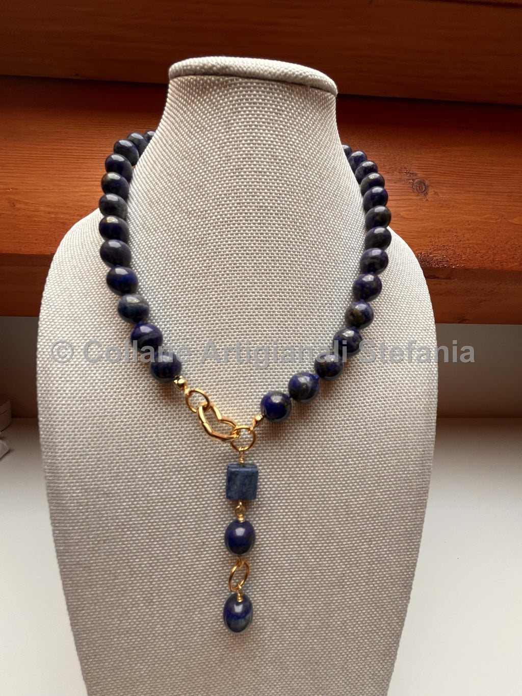 Collana con pietre dure di alta qualità di Lapislazzuli