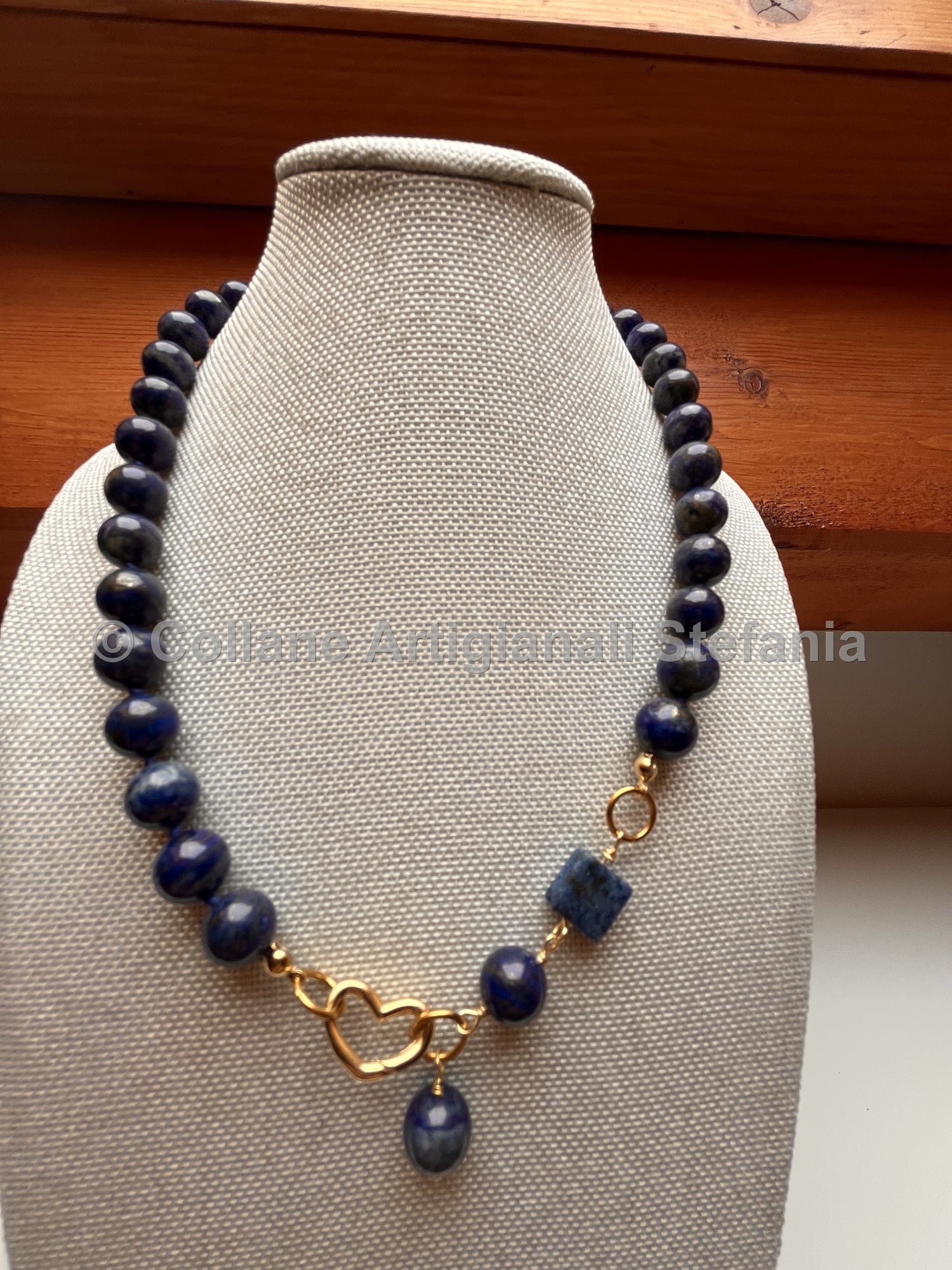 Collana con pietre dure di alta qualità di Lapislazzuli