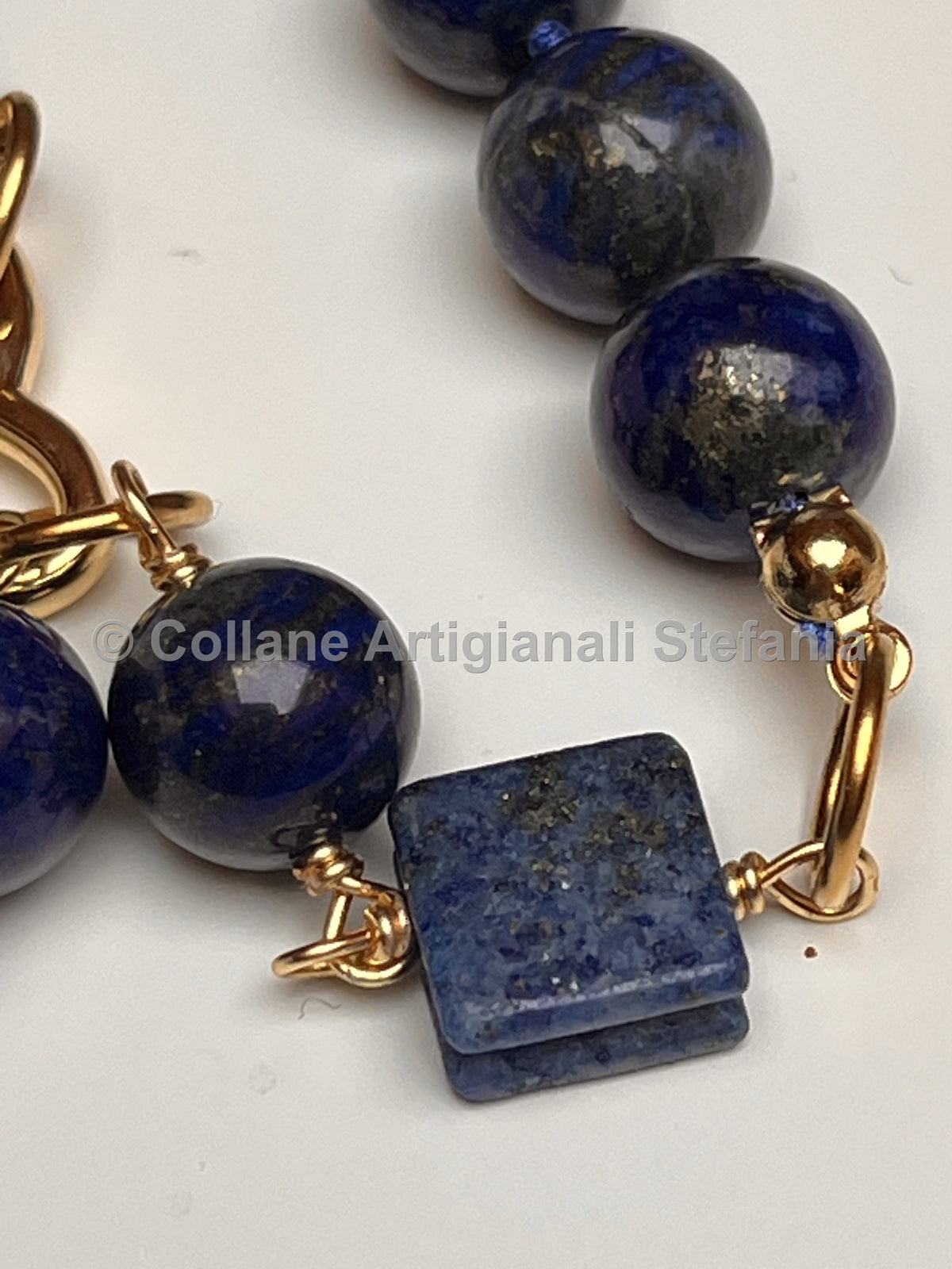 Collana con pietre dure di alta qualità di Lapislazzuli
